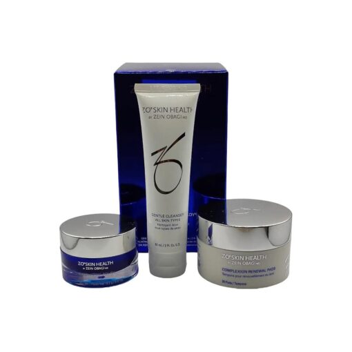 ZO SKIN HEALTH Getting Skin Ready Travel Kit incl, Gentle Cleanser 2 Fl Oz, Exfoliating Polish 0.57 Oz, 30 Complexion Renewal Pads