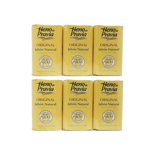 Heno De Pravia Soap LARGE 4.4 oz, Ea, ORIGINAL ( 6 Soaps Total )