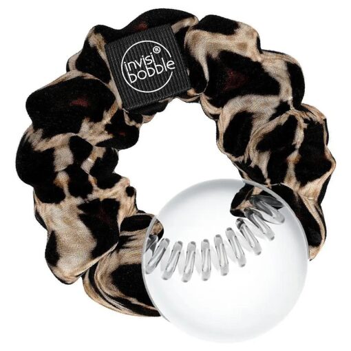 invisibobble Sprunchie Spiral Hair Ring - Purrfection - Scrunchie Stylish Bracelet, Strong Elastic Grip Coil Accessories for Women - Gentle for Girls Teens and Thick Hair