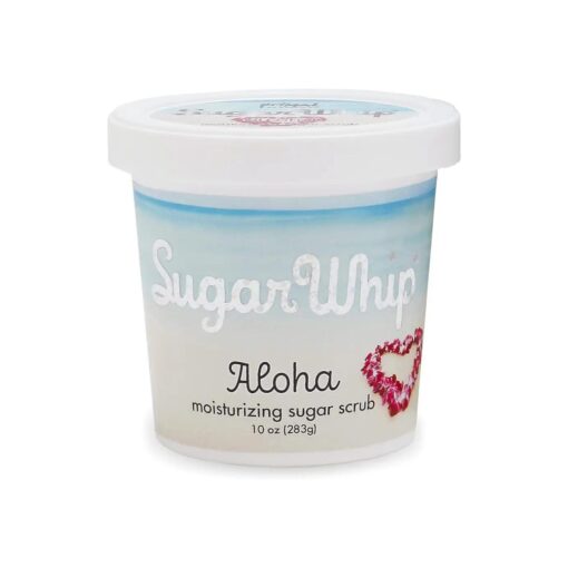 Primal Elements Sugar Scrub, Exfoliating Sugar Whip, Body Cleanser and Moisturizer - Aloha, 10 oz Package