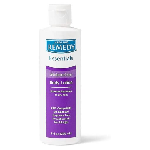 Remedy Essentials Moisturizing Body Lotion, Unscented, 8-oz Flip-Top Bottle