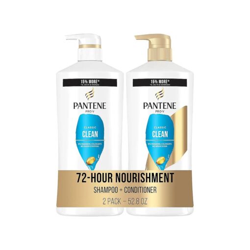 Pantene Shampoo, Conditioner and Hair Treatment Set, Classic Clean