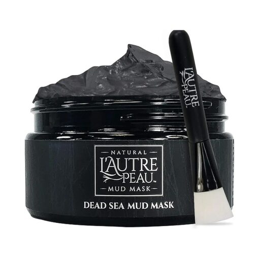 L'Autre Peau Dead Sea Mud Mask for Face & Body Facial Cleansing Clay Pore Reducer for Acne, Blackheads & Oily Skin, Natural Skincare for Women & Men Tighten Skin & Restore Healthy Complexion 10.1oz