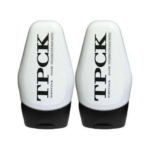 TPCK ToppCock Silver Leave-On Hygiene Gel for Man Parts, 90ml Odor Neutralizer, Male Care Moisturizing Body Hygiene ( Pack of 2 )