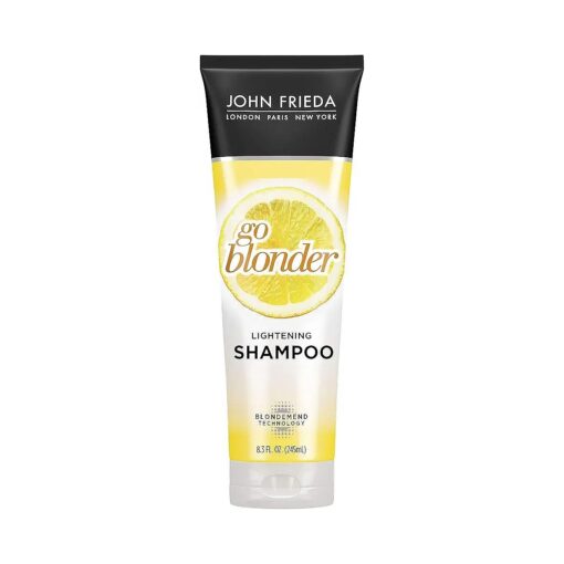 John Frieda Sheer Blonde Go Blonder Shampoo, Gradual Lightening Shampoo, 8.3 oz, with Citrus and Chamomile, featuring our BlondMend Technology 8.3Oz Bottle