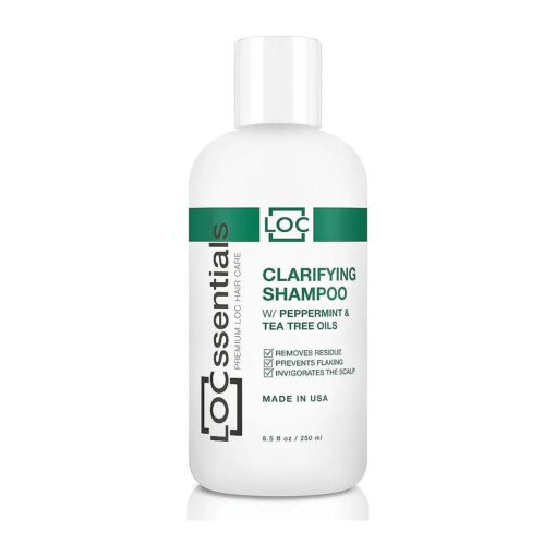 Clarifying Shampoo for Dreadlocks - Professional Dreadlock Shampoo for Locs, Interlocks, Microlocs, Twists - Premium Braid Shampoo with Peppermint, Tea Tree Oils - Vegan and Paraben-Free