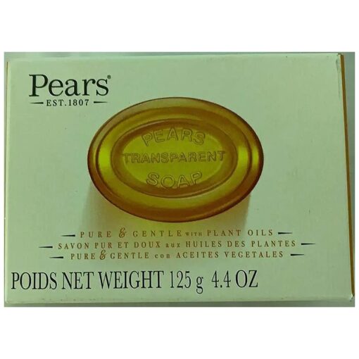 Pears Natural Glycerine Transparent Soap, 4.4-Ounce bar ( Pack of 12 )