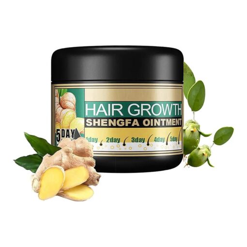 Ginger Hair Growth Cream, Ginger Germinal Conditioner, Hair Regrowth Serum, Moisturizing Scalp Massage Follicle Ginger Essence Cream for Hair Loss and Hair Thinning ( 30g/1 OZ sample )