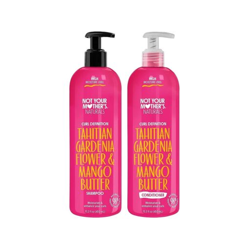 Not Your Mother 's Naturals Curl Defining Shampoo and Conditioner ( 2 Pack ) - 98 % Naturally Derived Ingredients - All Hair Types - Gardenia Mango Butter