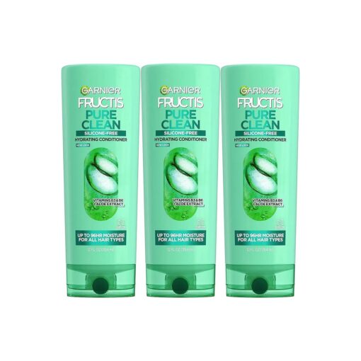 Garnier Fructis Pure Clean Hydrating Conditioner, 12 Fl Oz, 3 Count ( Packaging May Vary )