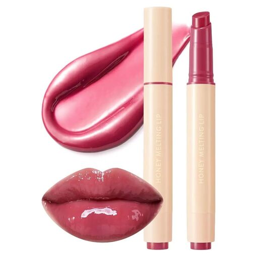 Nature Republic HONEY MELTING LIP 6-10 ( 08 BLACK CHERRY ) K-BEAUTY, Lip Plumper, Tint, Balm, Korean, Lip GlossCute, Glow