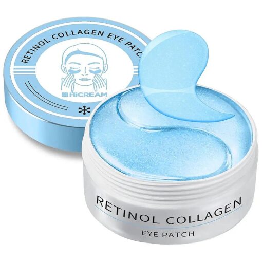 Retinol Under Eye Patches - Anti Aging Collagen Eye Gels Pads for Dark Circles - Reduce Wrinkles, Puffy & Bags - Moisturizing Skin Treatment Mask- 60Pcs