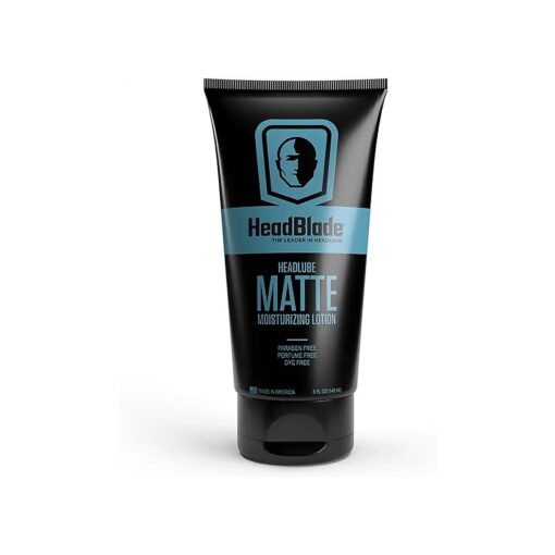 HeadBlade HeadLube Matte Moisturizer Lotion for Men ( 5 oz ) - Leaves Head Smooth and Grease-Free, free Head Shaving Experience - Stay Refreshed and Hydrated with this Specially Designed Head Moisturize