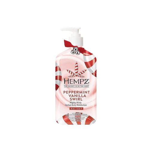 Peppermint Vanilla Swirl Herbal Body Moisturizer 17 oz .