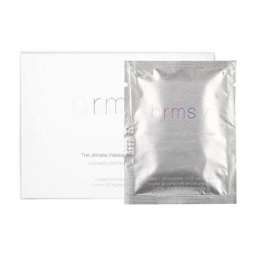 RMS Beauty The Ultimate Makeup Remover Wipes- Gentle Facial Cleansing Cloths with Moisturizing Organic Coconut Oil on Cotton Wipes, Cleanse Without Irritation & Safe Near Delicate Eye Area ( 20 Count )