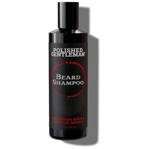 Beard Wash for Beard Growth - Refreshing Beard Shampoo and Face Wash with Peppermint Oil - Mustache and Beard Care with Beard Oil for Thicker and Softer Beard - With Tea Tree Oil and Argan Oil ( 8oz )