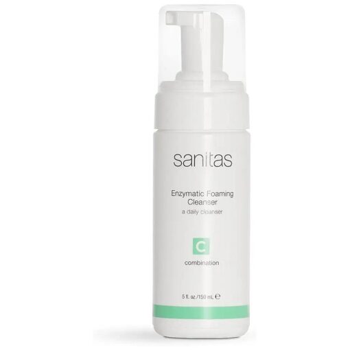 Sanitas Skincare Enzymatic Foaming Cleanser, Pore Refining Cleanser, Fruit Enzymes, 5 Ounces