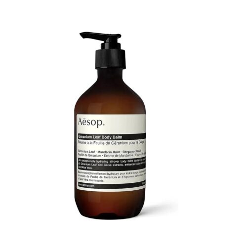 Aesop Geranium Leaf Body Balm -Skin Softening Rich Blend of Nourishing Nut Oils, Geranium Leaf and Citrus Extracts - 16.5 oz