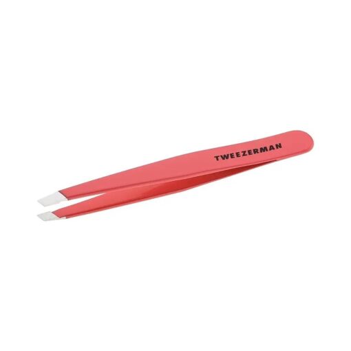 Tweezerman Fashion Color Slant Tweezer, Geranium, 1 Count