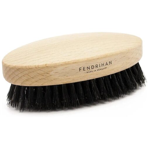 Fendrihan Genuine Boar Bristle and Beech Wood Military Hair Brush, MEDIUM-SOFT BRISTLE, Made in Germany