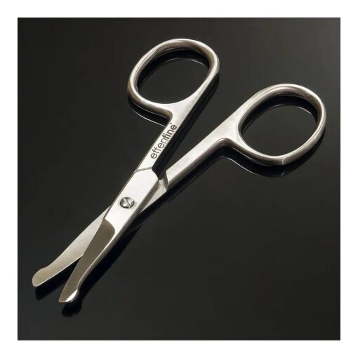 Hair Scissors for Trimming - Safely Trim Nose Ears Eyebrows Mustaches and Beards, German Stainless Steel Scissors with Safety Tips