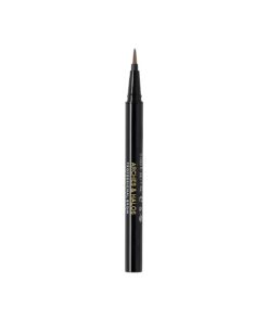 Arches & Halos Fine Bristle Tip Pen - Creamy, Buildable Formula for Shaping and Defining Eyebrows - Waterproof, Long Lasting, 24 Hour Color - Precise Bristled Applicator Tip - Natural Brown - 0.02 oz