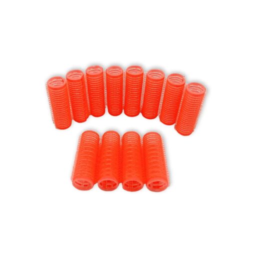 12PCS Roller Hair Curlers For Medium Short Hair, Heatless Roller Hair Curler For Bangs, Create Natural Curly Hairstyle bule ( Red )