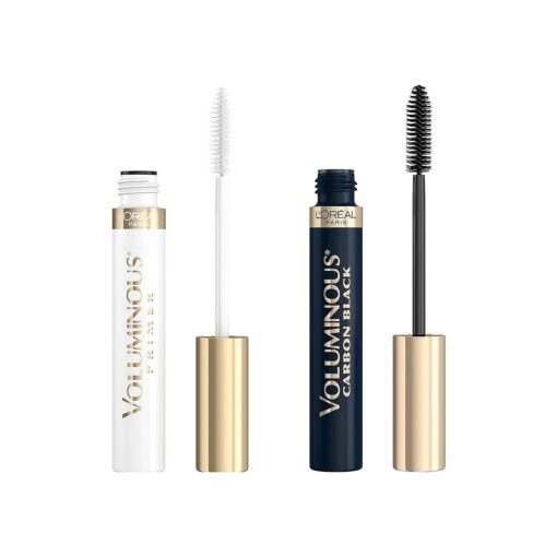 L'Oreal Paris Makeup Voluminous Lash Primer & Voluminous Original Carbon Black Mascara 2 Count