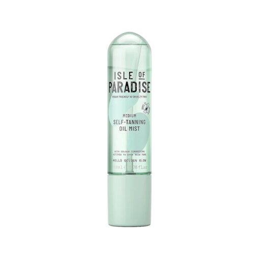 Isle of Paradise Self Tanning Oil Mist - Color Correcting Self Tan Spray, Vegan, Cruelty Free, 6.76 Fl Oz