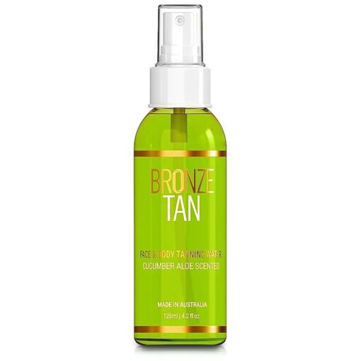 Bronze Tan Self Tanning Water Spray For Face | Hydrating Self Tan Water for a Natural Sunless Tan | Self Tanner Ideal for All Skin Types | Buildable Fake Tan 125ml ( 4.2 fl oz )