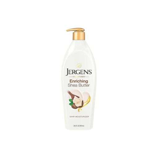 Jergens Hand and Body Lotion, Pure Shea Butter Deep Conditioning Body Moisturizer, Dermatologist Tested, 26.5 oz