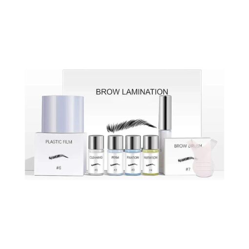 Eyebrow Lamination Kit | KINDD Brow Lamination Kit | Professional DIY Perm Kit for Instant Eyebrow Lift | Wake Up Fuller Feathered Eyebrows | Ideal for Home & Salon Use