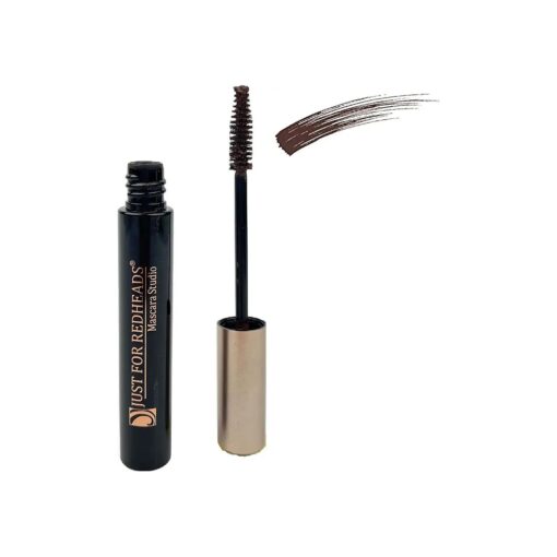 Just for Redheads Mascara Studio - Lashes Volumizer for Women - Lengthening & Defining Lashes, Smudge-Proof, Water Resistant - Made in the USA ( GingerBrown )