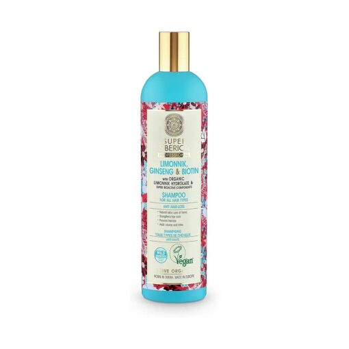 Natura Siberica Super Limonnik Ginseng & Biotin Natural Shampoo 13.53 fl oz