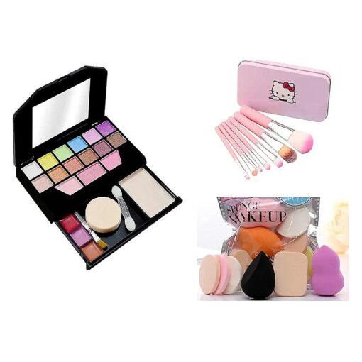 6171 Color Icon Makeup Kit For Girls + 7 Pcs Makeup Brush Set + ProTya Beauty Blender Puff