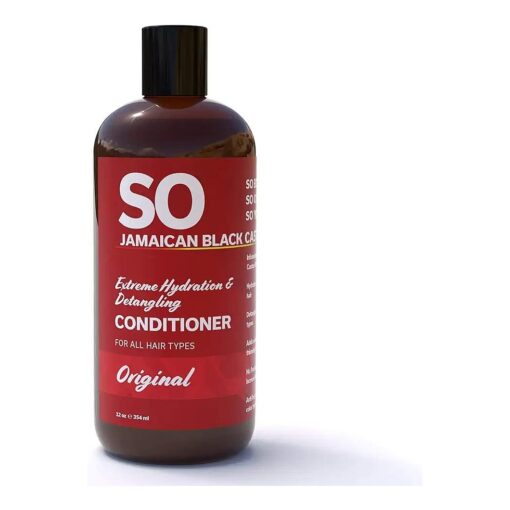 SO Jamaican Black Castor Oil Extreme Hydration & Detangling Conditioner | Prevent Hair Damage | Get Silky, Soft, Shine | Effective For Men & Women All Hair Types 12 Oz /354 mL