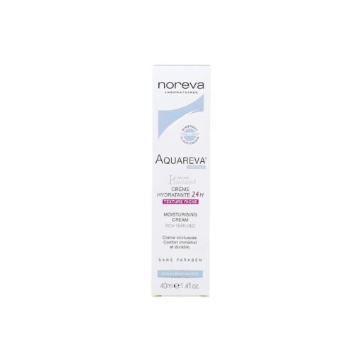 LED AQUAREVA Creme Hydratante 24h Texture Riche ( 40 ml )