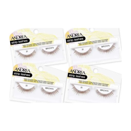 Andrea False Lashes Style 21 - Brown 4 pairs