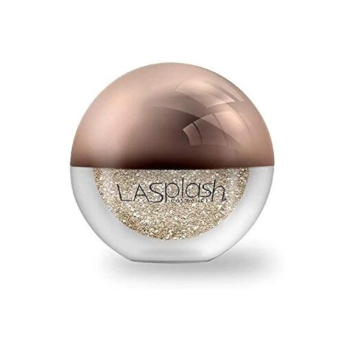 LA Splash Cosmetics Metallic Champagne Loose Glitter Eyeshadow Powder for Lips/Hair/Nail/Body - Crystallized Glitter ( Gold Rush )