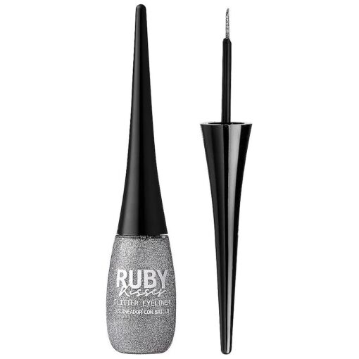 Ruby Kisses Bling Glitter Eyeliner, Glitz N ' Silver