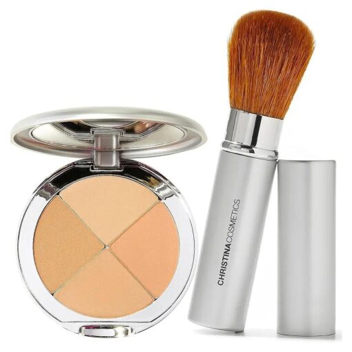 Christina Cosmetics Perfect Pigment 2 Compact and Retractable Brush Duo !