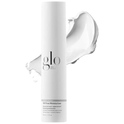 Glo Skin Beauty Oil Free Moisturizer - Lightweight Moisturizing Face Cream Powered by Hyaluronic Acid & Algae Extract for a Balanced, Conditioned & Clear Complexion