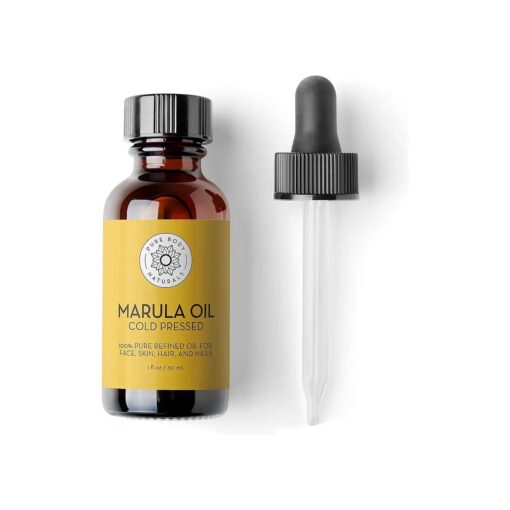 Pure Body Naturals Marula Facial Oil, 1 Fluid Ounce - Cold-pressed, Refined Luxury Beauty Oil for Face and Hair - Vegan, Gluten-free and 100 % Natural