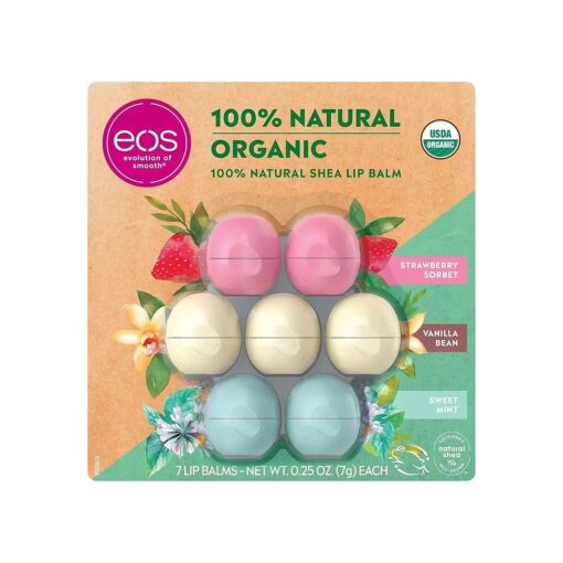 eos USDA Organic Lip Balm, 7 Spheres