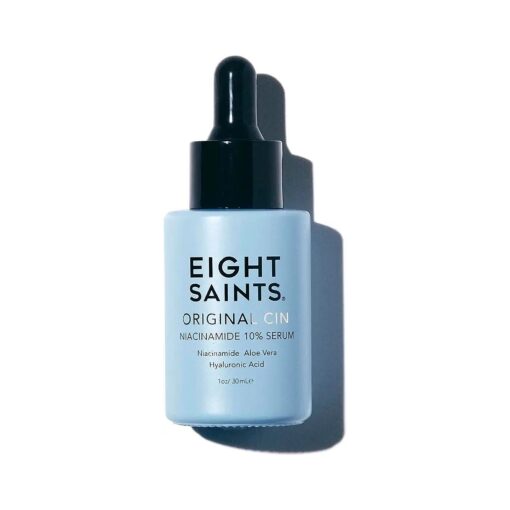 Eight Saints Original Cin, Niacinamide 10 % Face Serum, Natural and Organic, Anti Aging Facial Serum to Reduce Fine Lines, Large Pores, and Wrinkles, 1oz