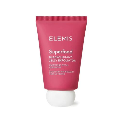 ELEMIS Superfood Blackcurrant Jelly Exfoliator ; Gentle Anti-Oxidant Rich Face Scrub, 1.6 Fl Oz