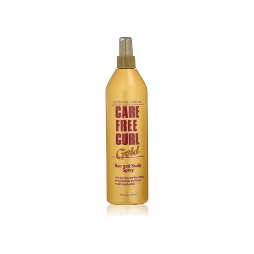 Care Free Curl Gold Hair and Scalp Spray, 16 Fl oz