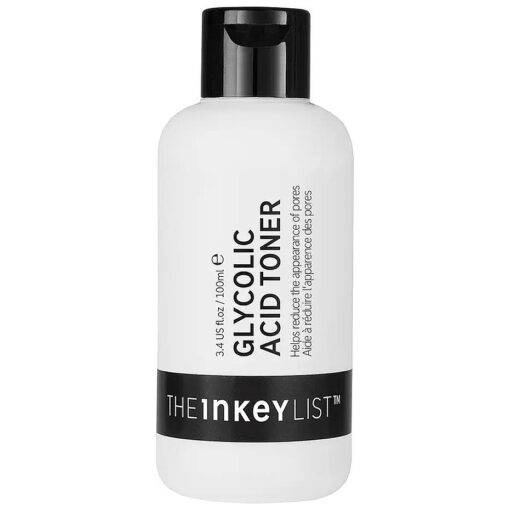 The INKEY List Glycolic Acid Toner, Exfoliator to Reduce Pore Size, Blur Fine Lines and Even Skin Tone, 3.38 fl oz