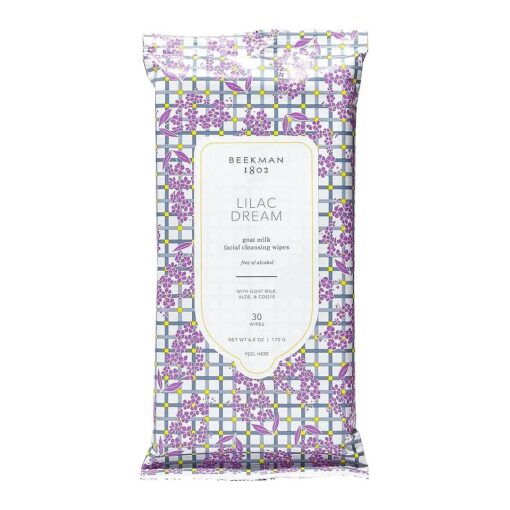 Beekman 1802 Face & Body Wipes - 30 Count - Cleanses Dirt & Makeup - With Goat Milk, Aloe & Vitamin E - Alcohol Free, Biodegradable - Good for Sensitive Skin - Cruelty Free