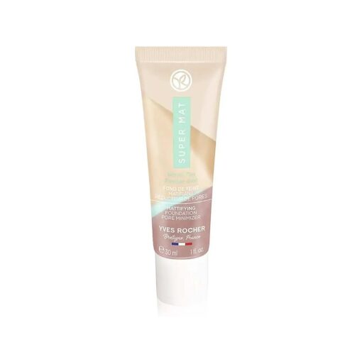 Yves Rocher Golden 275 Mattifying Foundation - Pore Minimizer, Long-Lasting Hydration - 30 ml / 1 fl.oz .